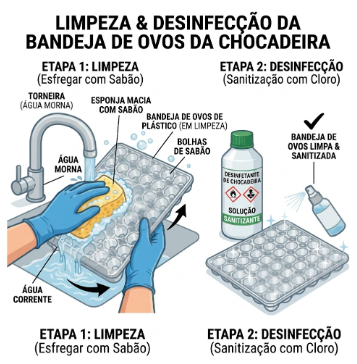 Higienização da Chocadeira